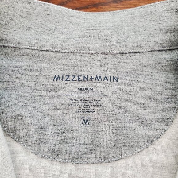 Mizzen+Main White Heather ProFlex Quarter Zip - Picture 3 of 8
